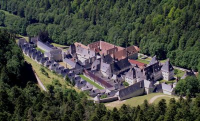 vue sur le monastere de la Grande Chartreuse