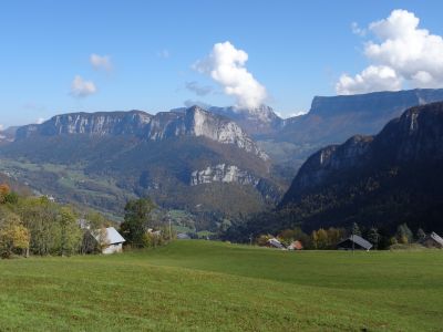 vue sur les montagnes de Chartreuse, Isère